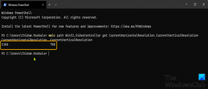 Check and change Screen Resolution-Windows Terminal